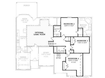 2nd Floor Plan, 059H-0004