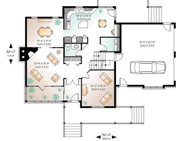 1st Floor Plan, 027H-0050