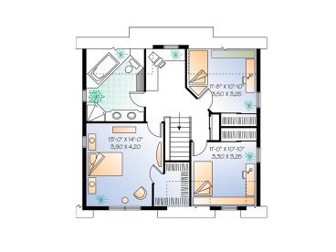 2nd Floor Plan, 027H-0126