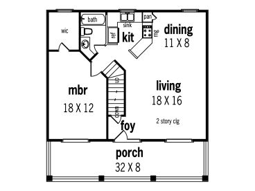 1st Floor Plan, 021H-0024