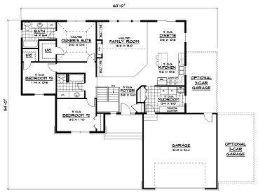 Floor Plan, 023H-0153