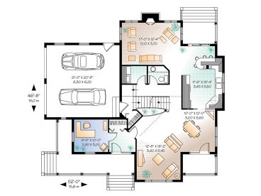 1st Floor Plan, 027H-0088