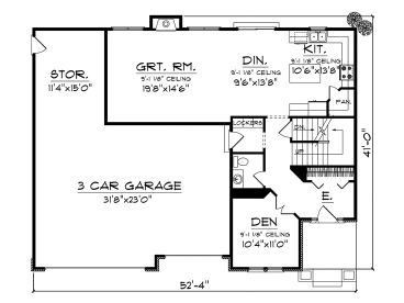 1st Floor Plan, 020H-0261