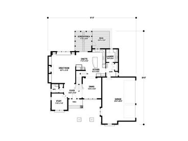 1st Floor Plan, 007H-0122