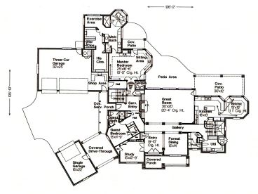 1st Floor Plan, 002H-0116