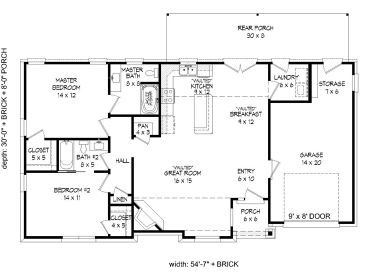 Floor Plan, 062H-0200