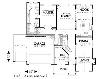 1st Floor Plan, 034H-0115