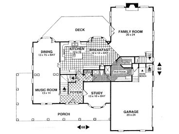 1st Floor Plan, 007H-0093