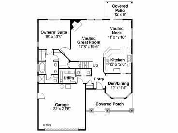 1st Floor Plan, 051H-0294