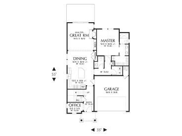 1st Floor Plan, 034H-0222