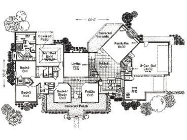 1st Floor Plan, 002H-0011