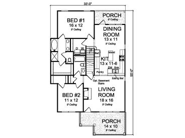 1st Floor Plan, 059H-0199