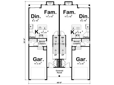 1st Floor Plan, 050M-0017