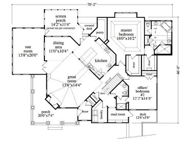 1st Floor Plan, 053H-0079