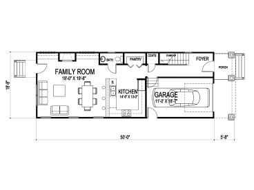 1st Floor Plan, 058H-0063