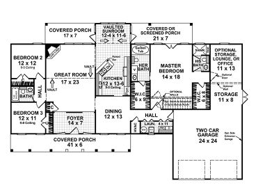 1st Floor Plan, 001H-0092