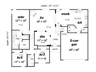 Floor Plan, 061H-0157