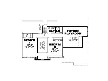 2nd Floor Plan, 011H-0021