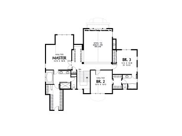 2nd Floor Plan, 034H-0164