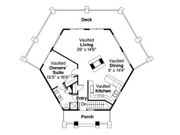 1st Floor Plan, 051H-0020