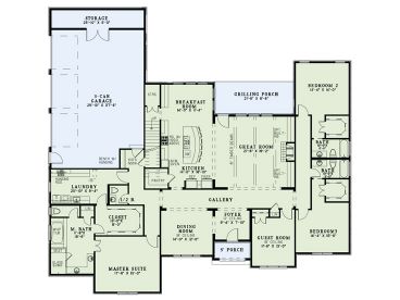 1st Floor Plan, 025H-0290