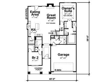 1st Floor Plan, 031H-0406