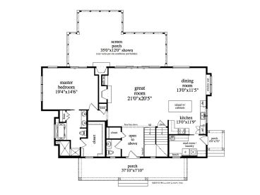 1st Floor Plan, 053H-0072
