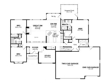 1st Floor Plan, 014H-0073