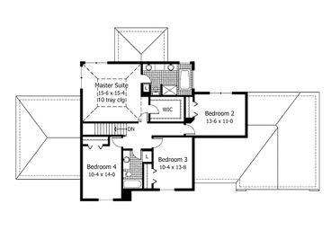 2nd Floor Plan, 023H-0023
