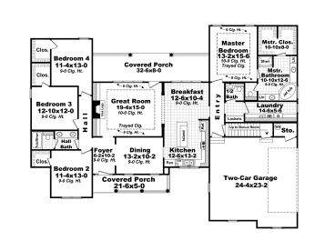 1st Floor Plan, 001H-0181
