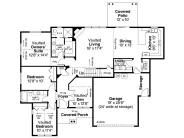 1st Floor Plan, 051H-0249