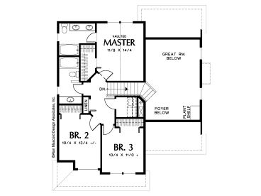 2nd Floor Plan, 034H-0205