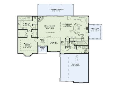 1st Floor Plan, 025H-0316
