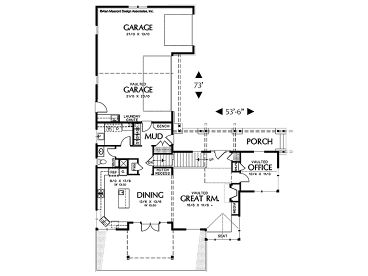 1st Floor Plan, 034H-0017