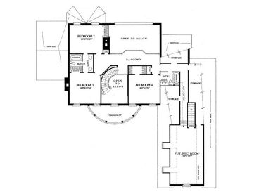 2nd Floor Plan, 063H-0061