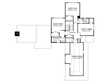 2nd Floor Plan, 029H-0038