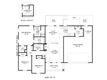 1st Floor Plan, 062H-0058
