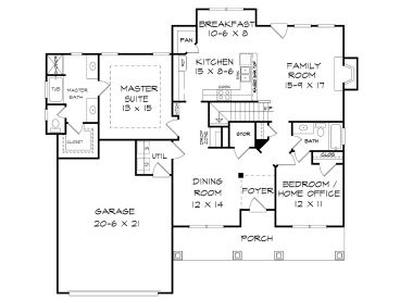 1st Floor Plan, 019H-0209