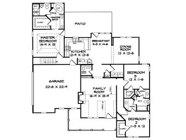 1st Floor Plan, 019H-0114