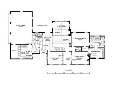 1st Floor Plan, 063H-0088