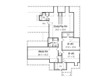 2nd Floor Plan, 061H-0141