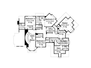 2nd Floor Plan, 023H-0182