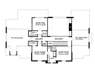 2nd Floor Plan, 029H-0084