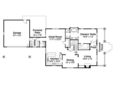 1st Floor Plan, 051H-0143