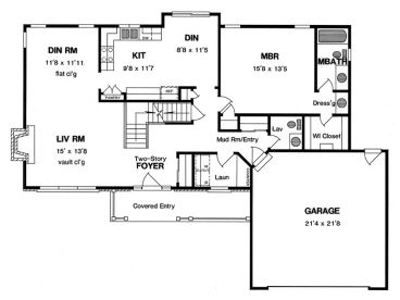 1st Floor Plan, 014H-0036