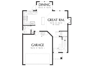 1st Floor Plan, 034H-0320