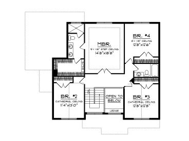 2nd Floor Plan, 020H-0380