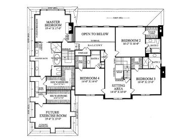 2nd Floor Plan, 063H-0039