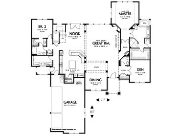 1st Floor Plan, 034H-0212