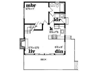 1st Floor Plan, 032H-0007